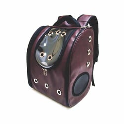 Mochila De Transporte Saks Para Cães E Gatos Marrom - 1 Unidade