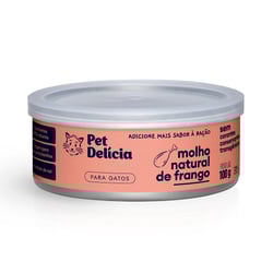 Molho Natural Pet Delícia Frango Para Gatos - 100G