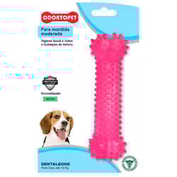 Mordedor Dental Odontopet Para Cães Até 15Kg Rosa - 1 Unidade