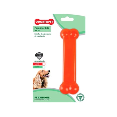 Mordedor Flexibone Odontopet Para Cães Até 15Kg - Sabor Menta - 1 Unidade
