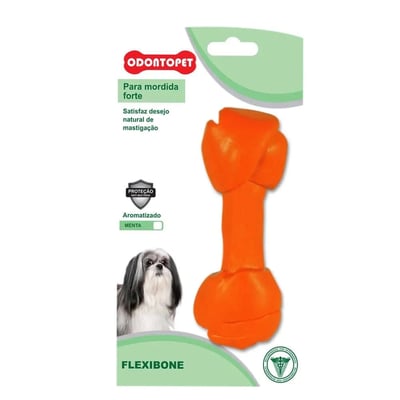 Mordedor Flexibone Odontopet Sabor Menta Para Cães Até 7Kg - 1 Unidade