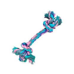 Mordedor Jambo Corda Dental Bone Pastel Para Cães - 1 Unidade - Tamanho P