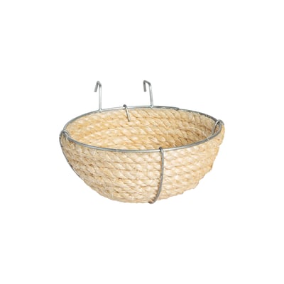 Ninho Jel Plast Pet Piu Corda Sisal Para Pássaros - Tamanho 3