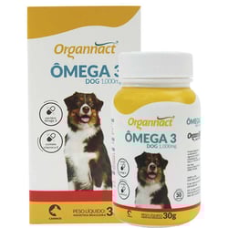 Ômega 3 Dog Organnact 1000Mg Para Cães - 30 Cápsulas