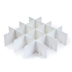 Organizador De Gaveta Com 4 Divisórias Arthi Branco - 1 Unidade