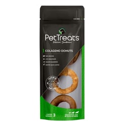 Osso Colageno Donuts Pele De Boi. Pacote Com 3 Unidades
