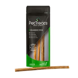 Osso Colageno Stick Pele De Boi. Pacote Com 3 Unidades