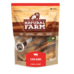 Osso Costela 6 Bovina Com 6 Unidades Para Cães Natural Farm