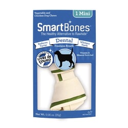 Osso Dental Smartbones Mini Para Cães - 1 Unidade - 16 Gramas