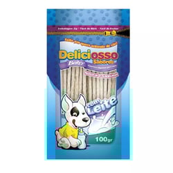 Osso Mastigável Deliciosso Baby Sabor Leite Para Cães - 100G