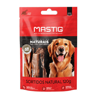 Osso Mastigável Super Premium Sortido Natural Para Cães - 120G