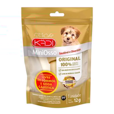 Osso Original Kadi Para Cães Tamanho Mini - 1 Unidade