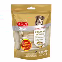 Osso Original Pequeno Kadi Para Cães - 3 Unidades