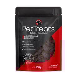 Osso Pettreats Mordidinhas De Carne Para Cães 100G