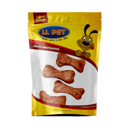 Osso Prensado Aroma Bacon Ll Pet - 1 Unidade Para Cachorros