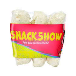 Osso Prensado Snack Show Natural Para Cães - 3 Unidades