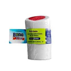 Osso Recheado Bona Pet Sabor Carne Para Cães 3'' - 1 Unidade