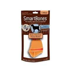 Osso Smartbones Peanut Butter Mini Para Cães - 1 Unidade - 16 Gramas