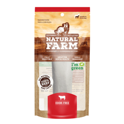 Osso Tubinho Branco Bacon E Queijo Para Cães Natural Farm