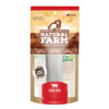 Osso Tubinho Branco Bacon E Queijo Para Cães Natural Farm