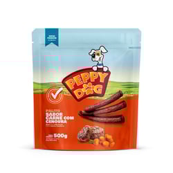 Palito Peppy Dog Carne Com Cenoura - 500G