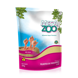 Papa Megazoo Para Filhote De Pássaros - 280G