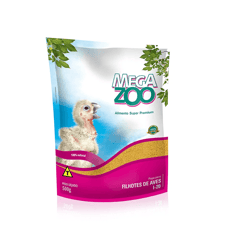 Papa Para Filhote De Aves Megazoo 500G - 1 Unidade