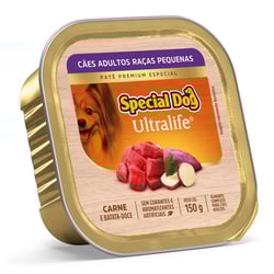 Patê Carne Special Dog Ultralife Para Cães Adultos Raças Pequenas - 150G
