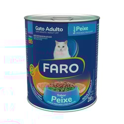 Pate Faro Para Gatos Adultos Sabor Peixe Lata 280G