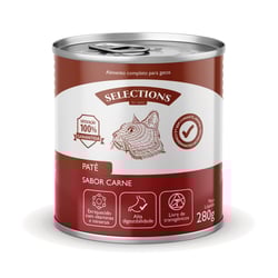 Patê Selections For Pets Sabor Carne Para Gatos - 280G 1 Unidade