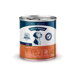 Patê Selections For Pets Sabor Frango 280G - 1 Unidade Para Cachorros