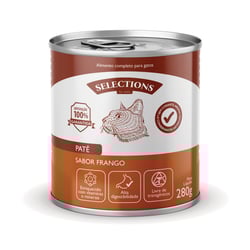 Patê Selections For Pets Sabor Frango 280G Para Gatos - 1 Unidade