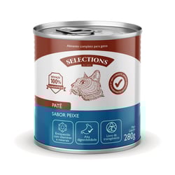 Patê Selections For Pets Sabor Peixe Para Gatos - 280G 1 Unidade