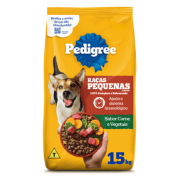 Pedigree Rações Para Raças Pequenas - 15Kg - 15 Kilos