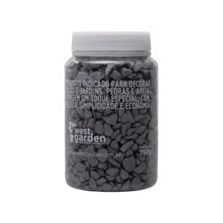 Pedra Decorativa West Garden Cinza 750G Para Jardim