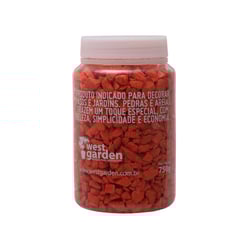Pedra Decorativa West Garden Laranja 750G Para Jardins