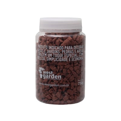 Pedra Decorativa West Garden Marrom 750G Para Jardim