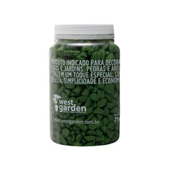 Pedra Decorativa West Garden Verde 750G Para Jardim