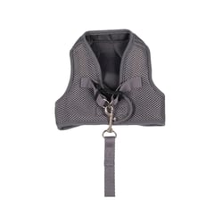 Peitoral Aerado Urban Puppy Cinza Tamanho G Para Cães