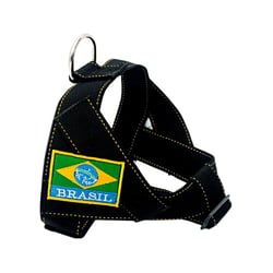 Peitoral Amf Security Preto Para Cães - 1 Unidade - Tamanho 1