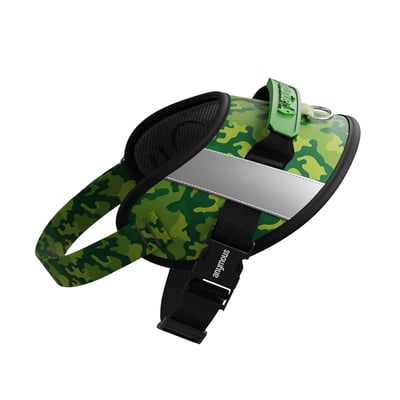 Peitoral Anymous Power Up Camouflage Green Para Cães Tamanho G - 1 Unidade