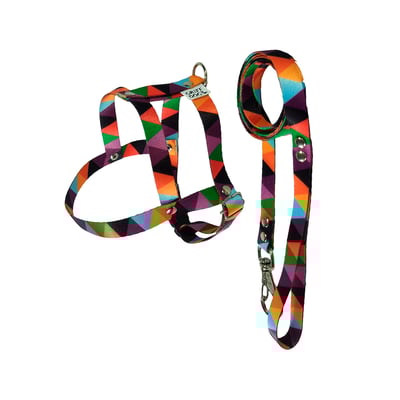 Peitoral Com Guia Griff Dog Poliéster Para Cães - Cores Sortidas - 1 Unidade - Tamanho 0