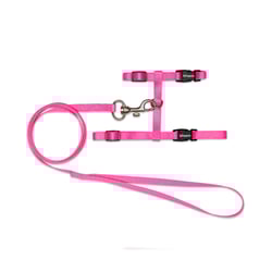 Peitoral Com Guia Para Gatos Tchucoo Rosa - 1 Unidade