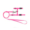 Peitoral Com Guia Para Gatos Tchucoo Rosa - 1 Unidade