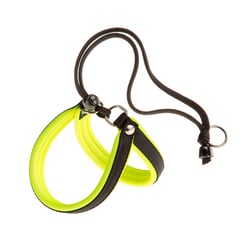 Peitoral Ferplast Agila Fluo Amarelo E Preto Para Cães - 1 Unidade - Tamanho 1