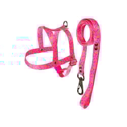 Peitoral Griff Dog Poliéster Rosa Para Cães - 1 Unidade - Tamanho 1