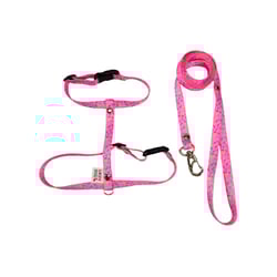 Peitoral Griff Dog Rosa Para Gatos - 1 Unidade
