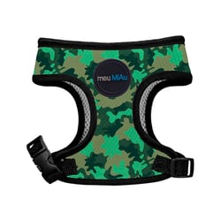 Peitoral Meuauau Camuflado Para Cães - Tamanho P