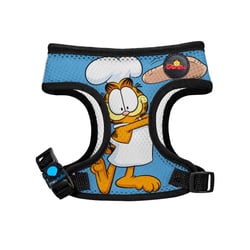 Peitoral Meuauau Garfield Azul Claro Para Cães - 1 Unidade - Tamanho PP