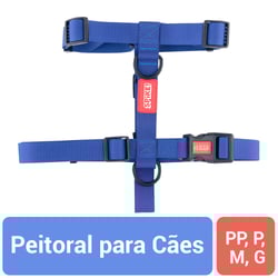 Peitoral Para Cães Spike Navy - 1 Unidade
